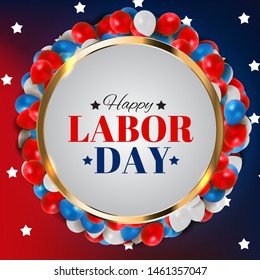Happy Labor Day Poster Vector Illustration EPS10