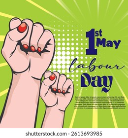 Happy Labor Day poster. Vector