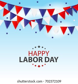 Happy Labor Day Poster Vector Illustration. EPS10
