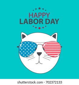 Happy Labor Day Poster Vector Illustration. EPS10