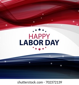 Happy Labor Day Poster Vector Illustration EPS10