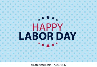 Happy Labor Day Poster Vector Illustration EPS10