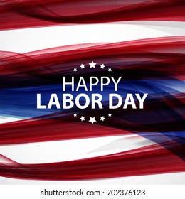 Happy Labor Day Poster Vector Illustration. EPS10