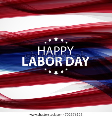 Happy Labor Day Poster Vector Illustration. EPS10