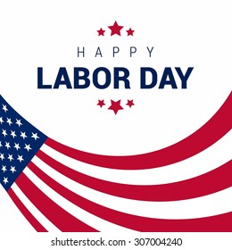 Happy Labor Day, September 7th, United state of America, American Labor day design. Beautiful USA flag Composition. Labour Day poster design