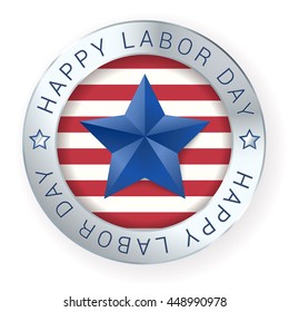 Happy labor day sign. vector illustration 