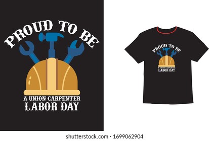 Happy Labor Day T shirt. Design template. Vector illustration, logo icon or background, USA flag shirt