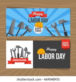 Happy Labor Day template flyer design