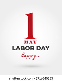 Happy Labor Day. Template for your design. Vector illustration