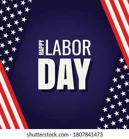 happy labor day text illustration