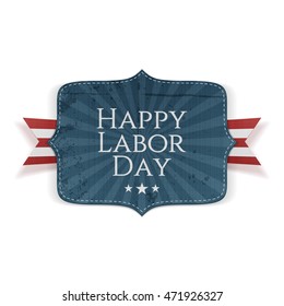 Happy Labor Day Text on Banner