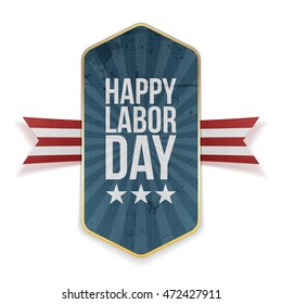 Happy Labor Day Text on Banner