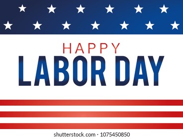 Happy Labor Day Banner Vector Illustration Stock Vector (Royalty Free ...
