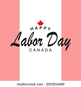 Happy labor day text, vector illustration