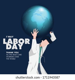 Happy Labor Day. Thank you all the healt care workers over the world.