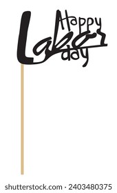Feliz Día del Trabajo. vector
