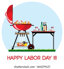 Happy Labor Day. Traditional Public Holiday In USA.