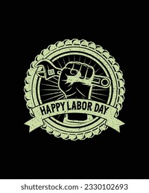 Happy labor day t-shirt design