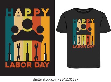 Happy Labor Day T-Shirt Design