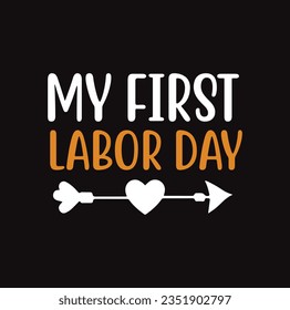 Happy Labor Day T-shirt Design Template, Celebrate Labor Day SVG Quotes, Calligraphy Graphic Design, And Hand Drawn Lettering Phrase.