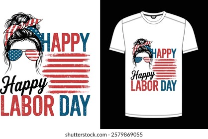 Happy Labor day t-shirt design ready print vector print