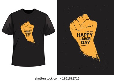 Happy Labor Day t-shirt vector design. International Happy Labor Day Design and Quote tee - typography t-shirt
