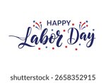 Happy labor day typography design vector art illustration