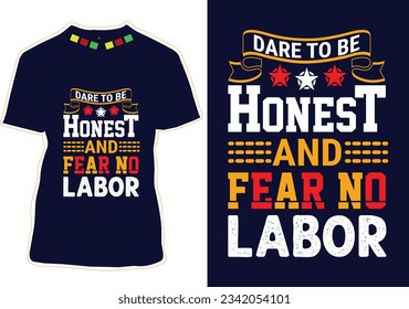 Happy Labor Day Typography T-shirt Design