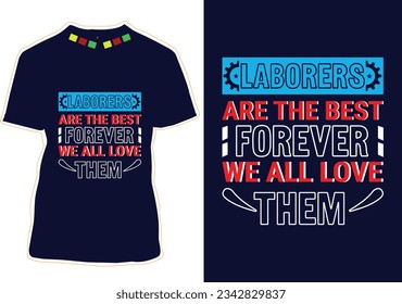 Happy Labor Day Typography T-shirt Design