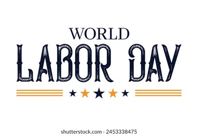 Happy Labor Day typography, Vector Illustration