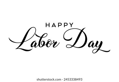 Happy Labor Day Typografie, Vektorillustration