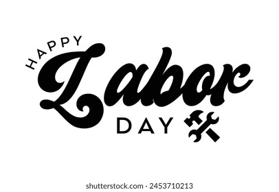 Happy Labor Day typography, Vector Illustration