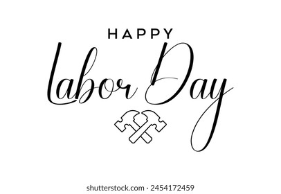 Happy Labor Day typography, Vector Illustration