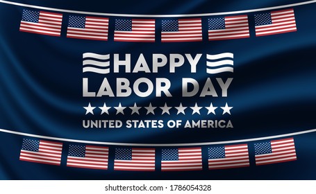 Happy Labor Day United States of America background template.