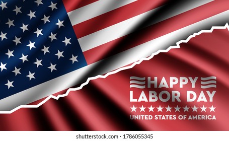 Happy Labor Day United States of America background template.