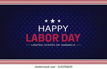 Happy Labor Day of the United States of America.Labor day banner design