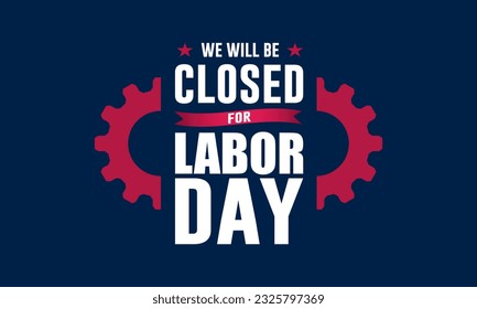 Happy labor day in United States of America background vector illustration