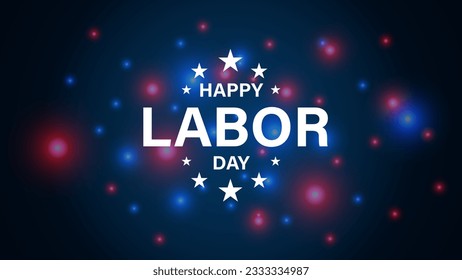 Happy labor day in United States of America background vector illustration