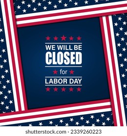 Happy labor day in United States of America background vector illustration