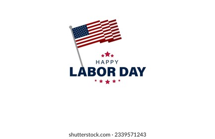 Happy labor day in United States of America background vector illustration