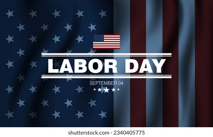 Happy labor day in United States of America background vector illustration