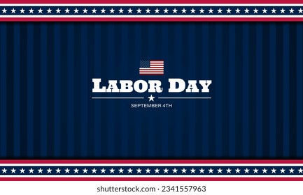 Happy labor day in United States of America background vector illustration