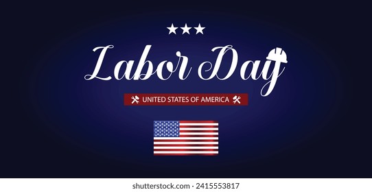 Happy Labor Day United States Of Ameria Text Design
