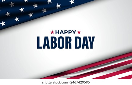 Happy labor day in United States of America background vector illustration