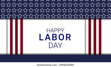 Happy labor day in United States of America background 