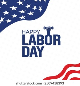 Happy labor day in United States of America (USA) background vector design 