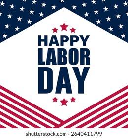 Happy labor day in United States of America background vector illustration