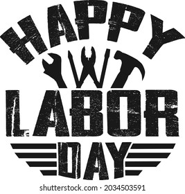 Happy Labor Day USA Tshirt Design template 