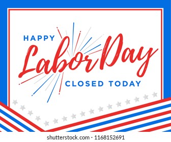 Happy Labor Day Vector Background Illustration Banner Sign