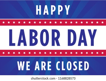 Happy Labor Day Vector Background Illustration Banner Sign